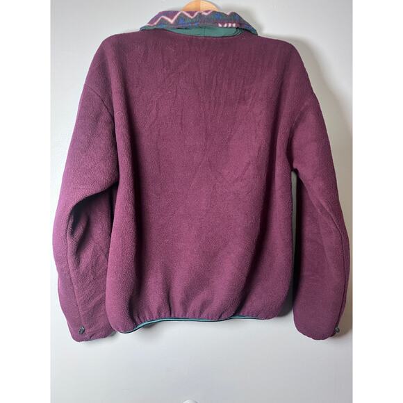 VTG Columbia Fleece Jacket Mens XL Purple Teal 90s Colorblock Y2K Retro USA Made - Picture 2 of 10